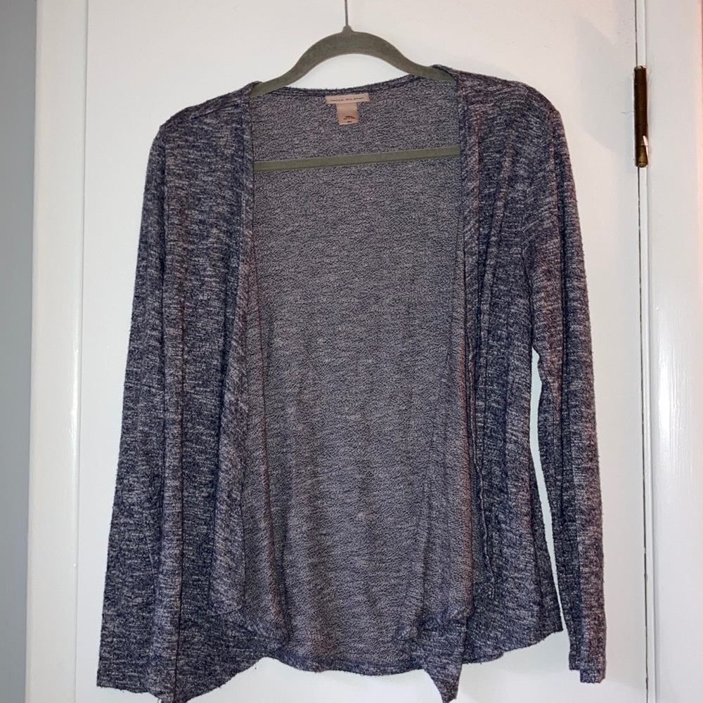 Asymmetrical Navy Sweater